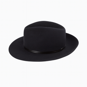 Travaux en cours Felt Fedora Hat in Black