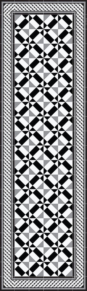 BEIJA FLOR-Bahaus Black&White table runner