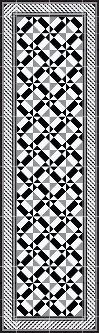 BEIJA FLOR-Bahaus Black&White table runner