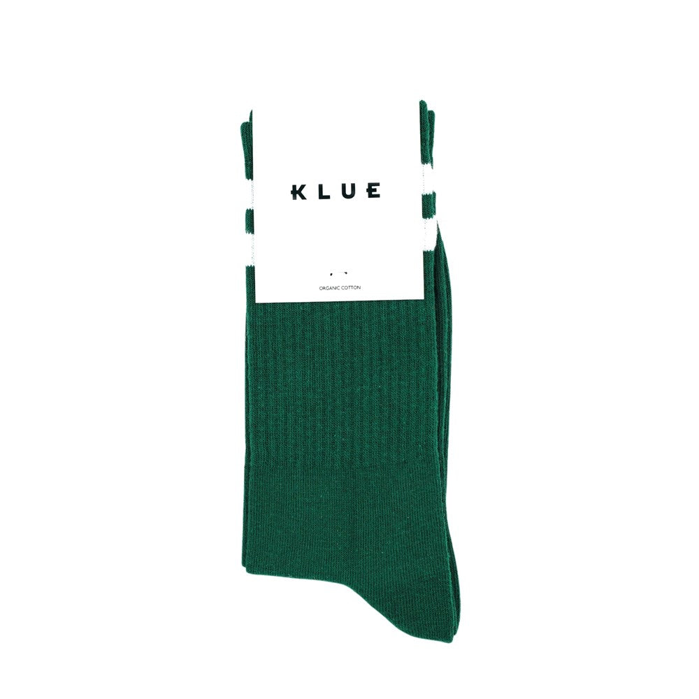 KLUE Organic cotton tennis socks | Green | Size: 41/46