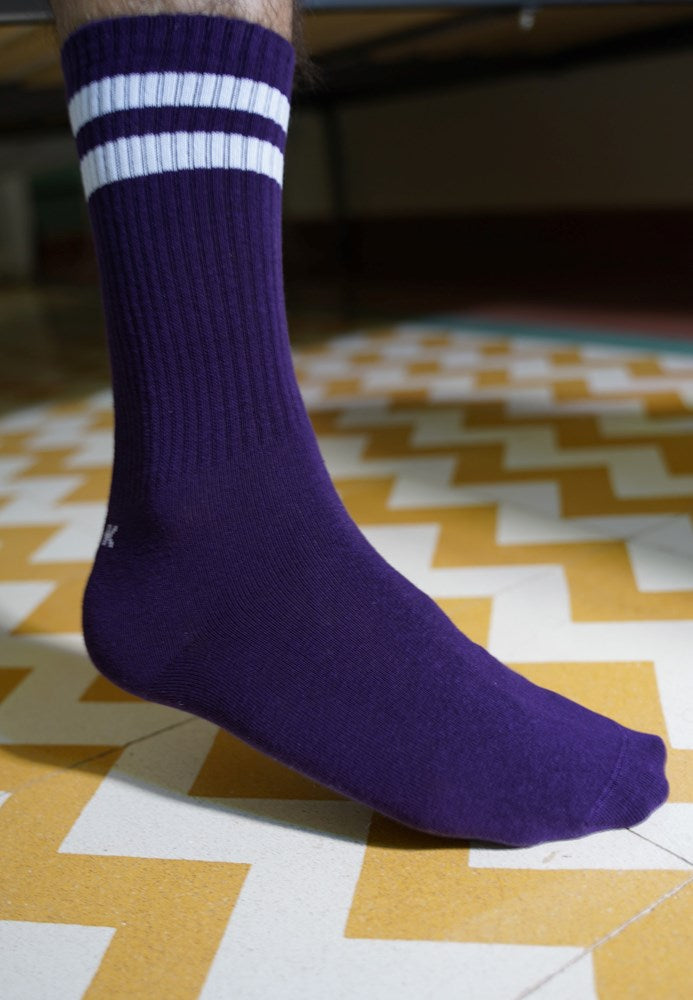 KLUE Organic cotton Tennis socks | Purple | Size: 41/46