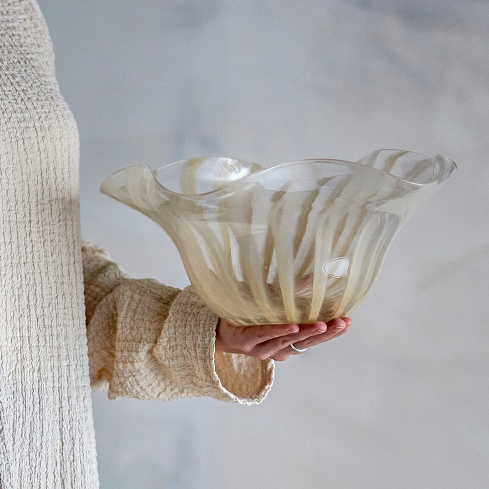 Imri Bowl, Rose, Glass