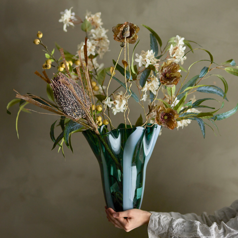 Myrtle Branch, White, Artificial Flowers