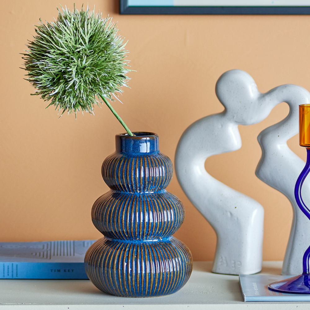 Myrtle Vase, Blue, Stoneware