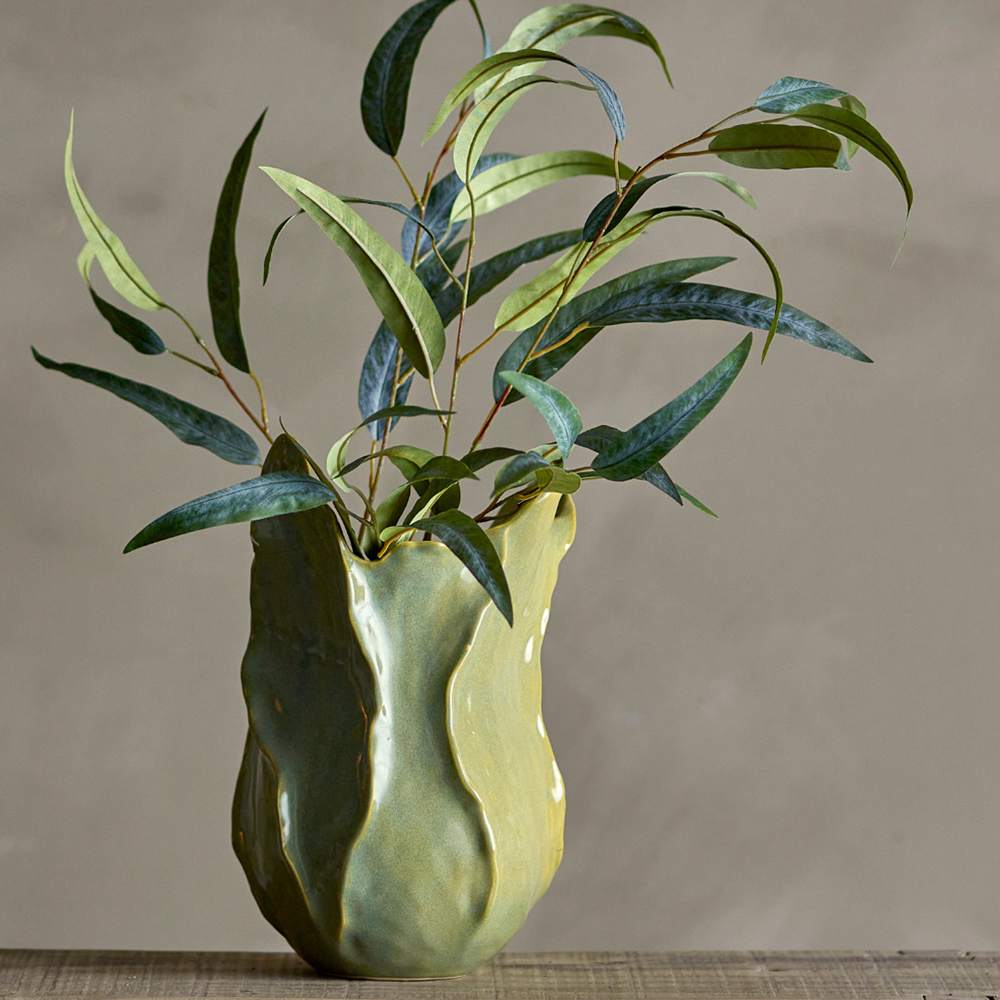 Lettice Glass Vase - Green