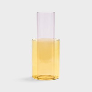 KLEVERING-Vase amphi yellow small