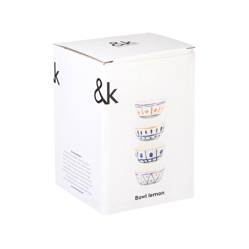KLEVERING-Bowl lemon moroccan set of 4