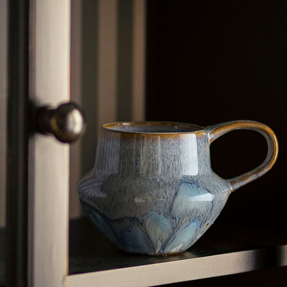 BLOOMINGVILLE-Bessie Mug, Blue- Set of 4