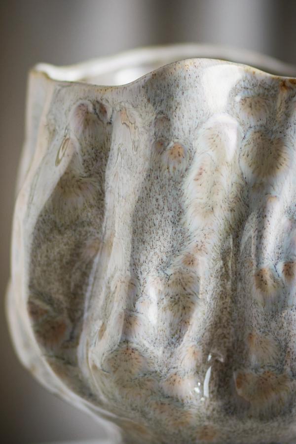 BLOOMINGVILLE-Adair Vase, White, Stoneware