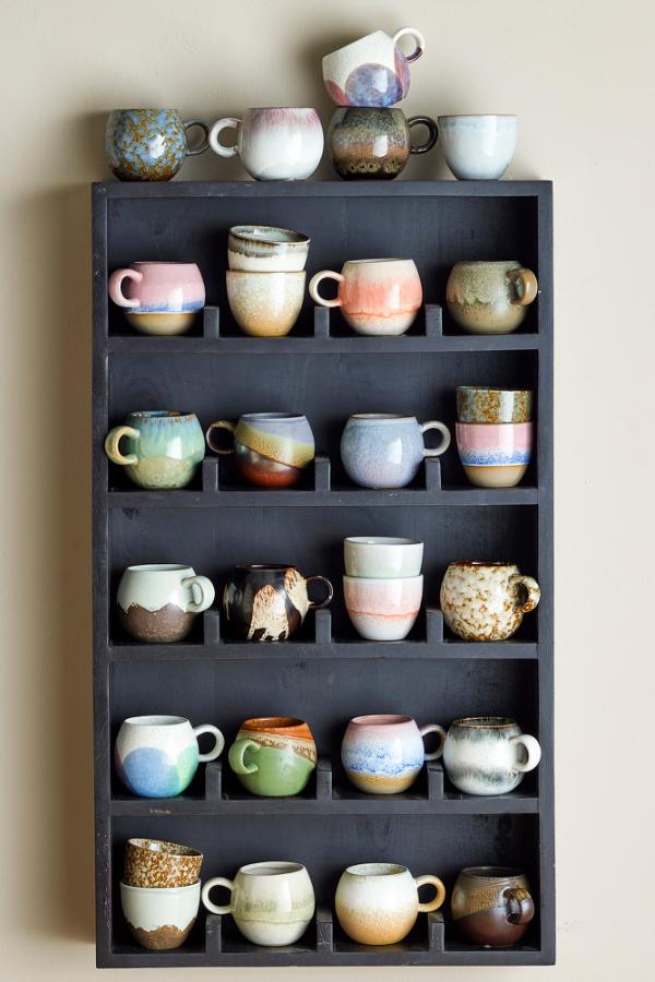 BLOOMINGVILLE-Paula Cup, Grey-9x8 cm