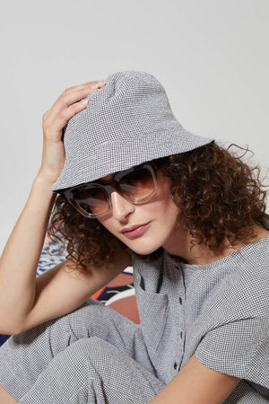 MA POESIE - Nino Bucket Hat Vichy Terracotta