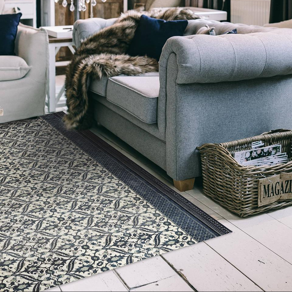 BEIJA FLOR- Bohemian Garden Winter Vinyl Floor Mat