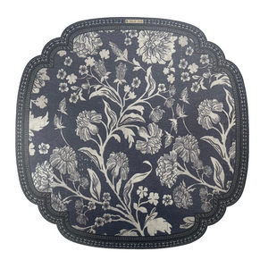 BEIJA FLOR- BOHEMIAN GARDEN INDIGO Cutout Placemat