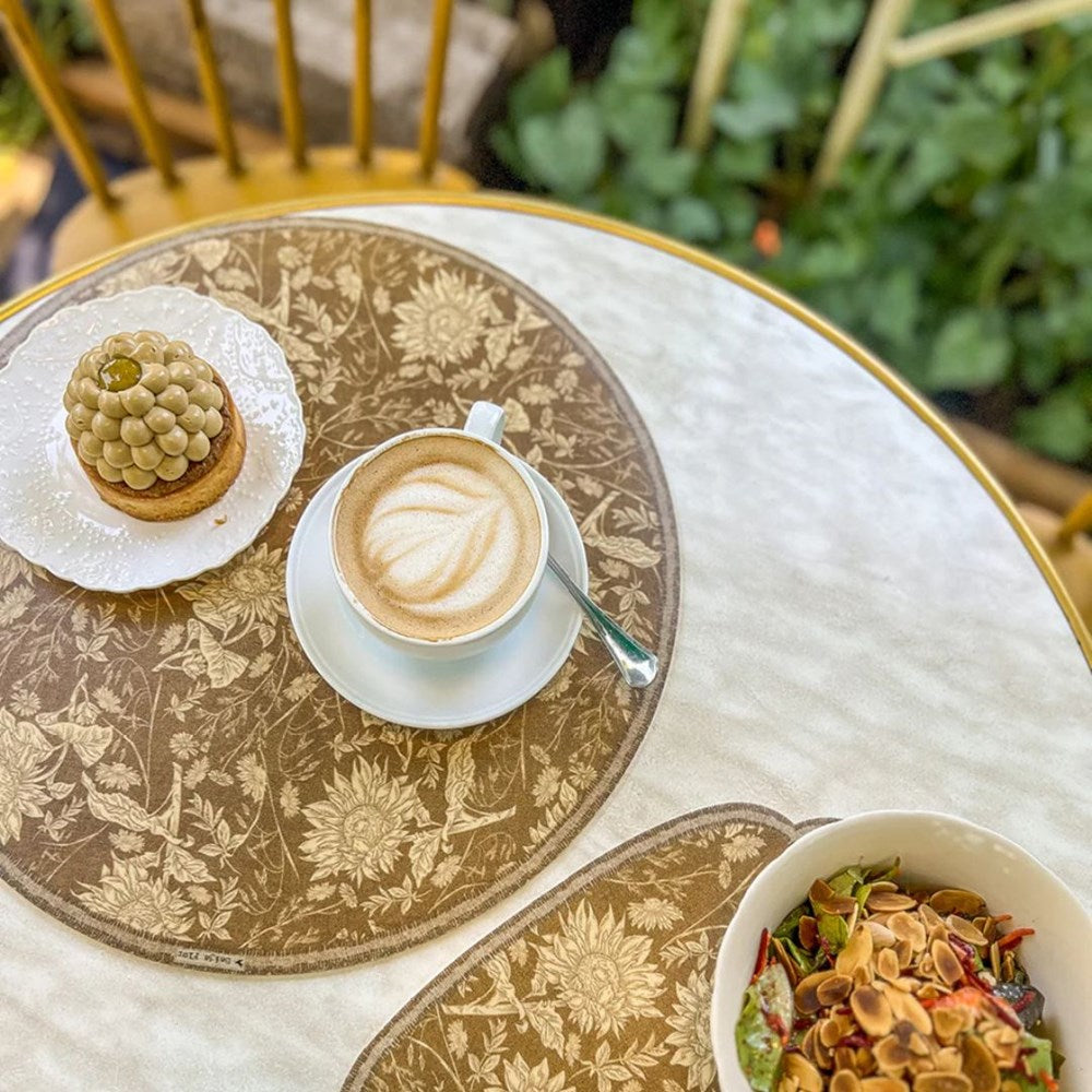 BEIJA FLOR - BOTANIC ODELIA FLOWER Round Vinyl Placemat