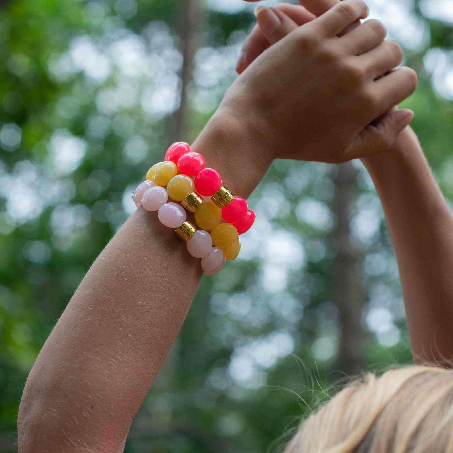 PARABAYA Pink Bombom Resin Single Bracelet