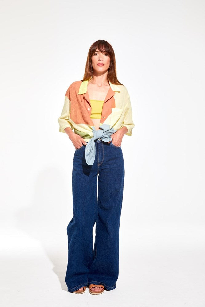 Jh - Shirt Homy Galet Bleu/S25