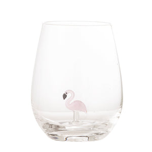 BLOOMINGVILLE-Misa Drinking Glass Flamingo