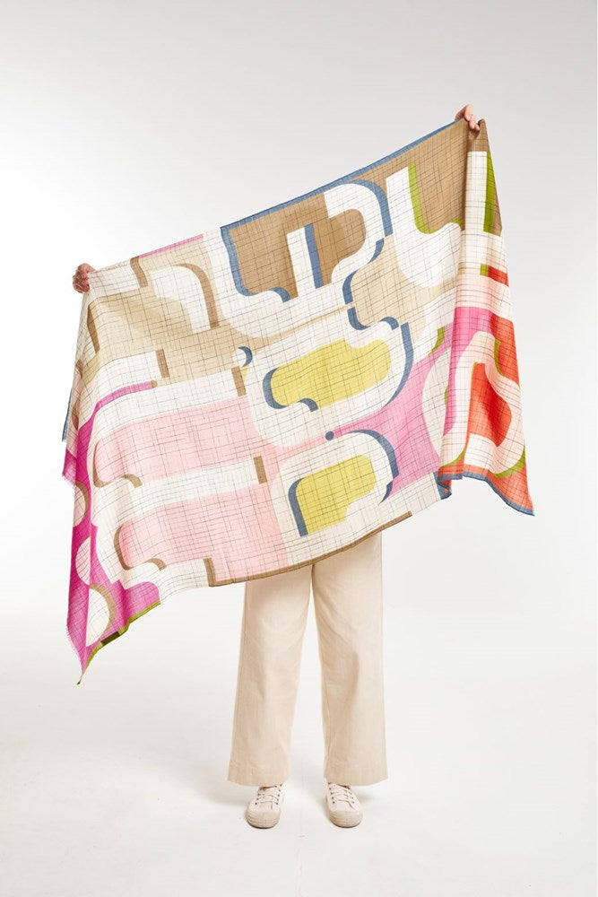 MA POESIE- WOOL SCARF LYRIQUE PASTEL-W25