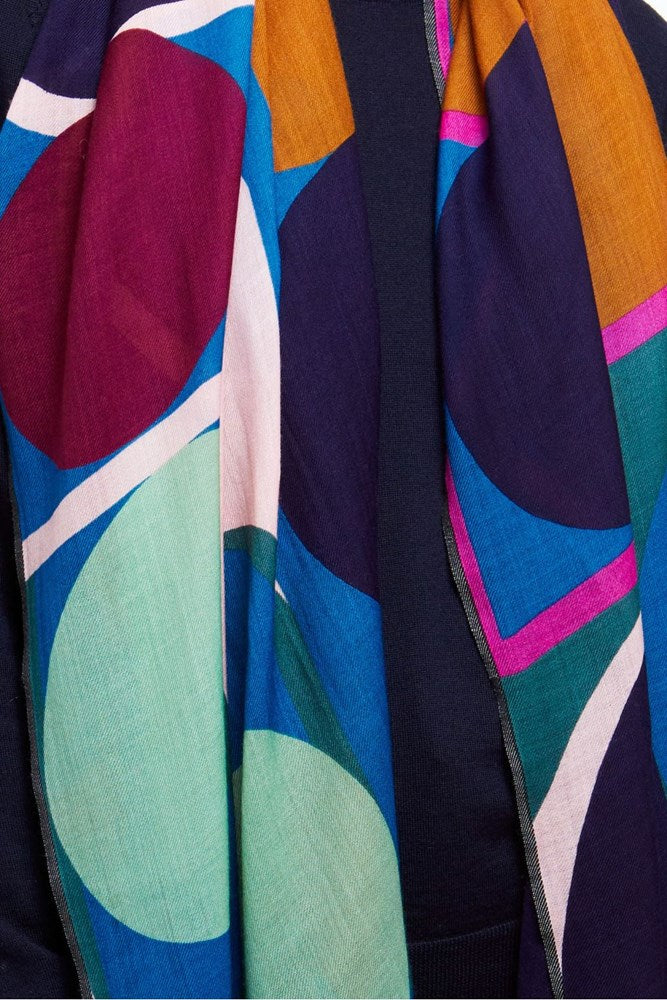 MA POESIE- BLUE ONDE SCARF/W24