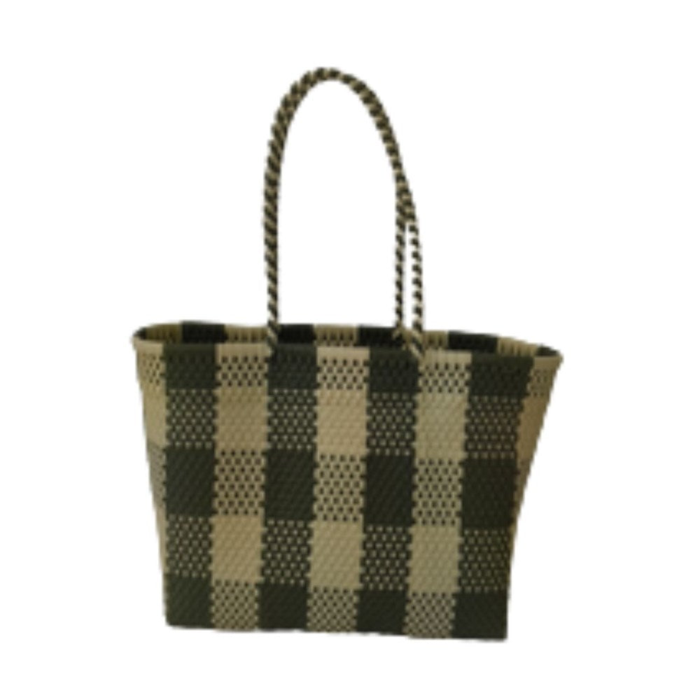 BAHIA - GRAZIA Khaki Medium Basket