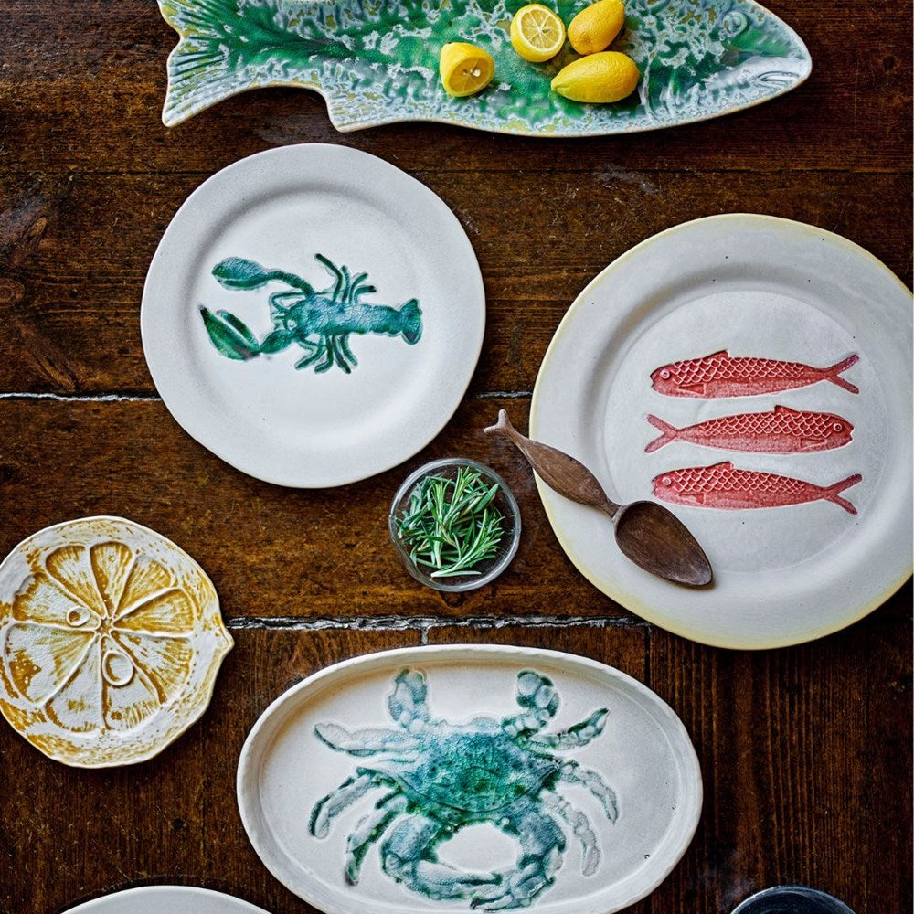 BLOOMINGVILLE-Hadden Plate, Green- Set of 4