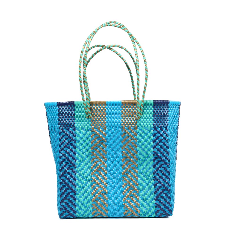 BAHIA - INEZ Blue Large Basket - Double Handle