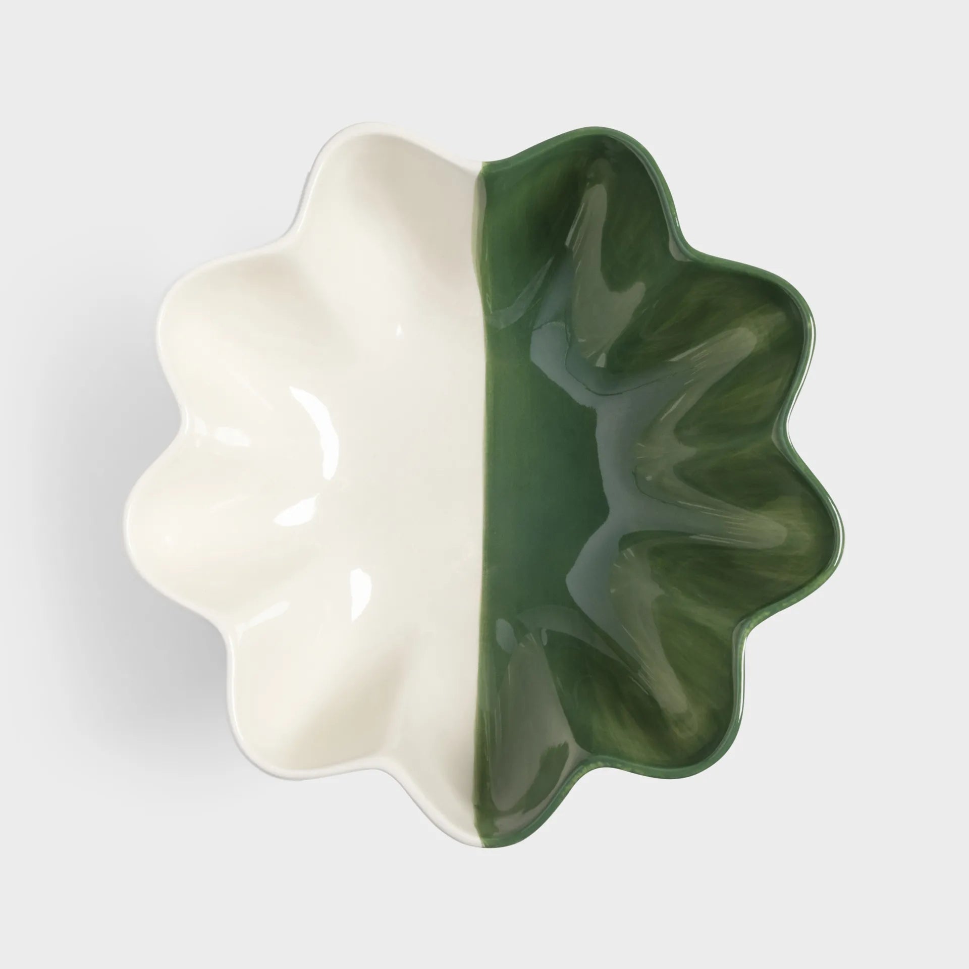 KLEVERING-Bowl sun green and white
