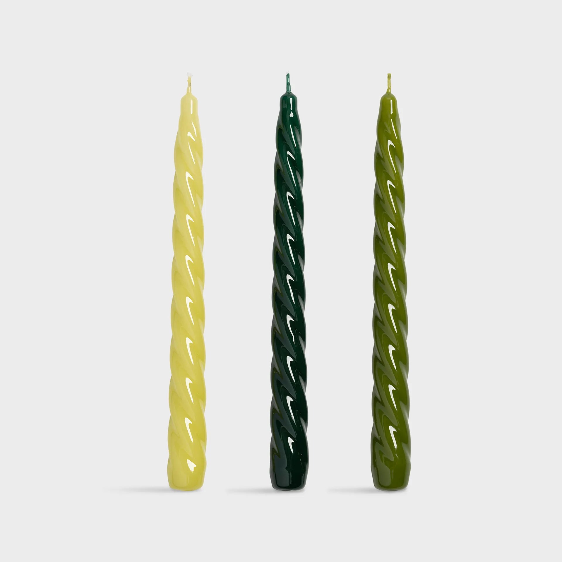 KLEVERING-Candle bravo greens set of 3