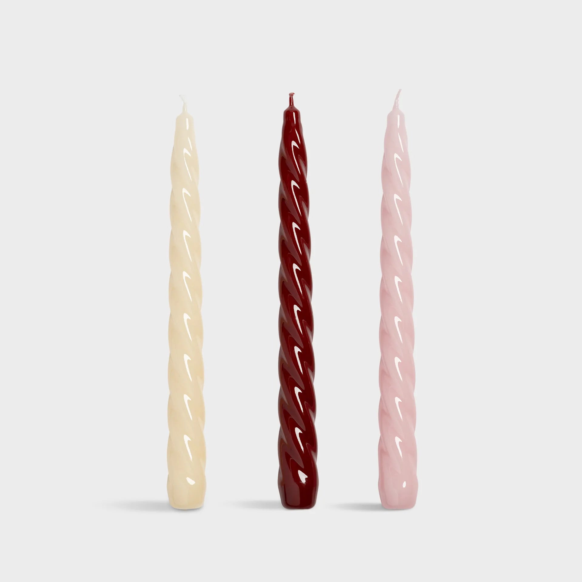 KLEVERING-Candle bravo reds set of 3