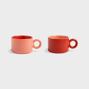 KLEVERING-Mug chiquito red set of 2