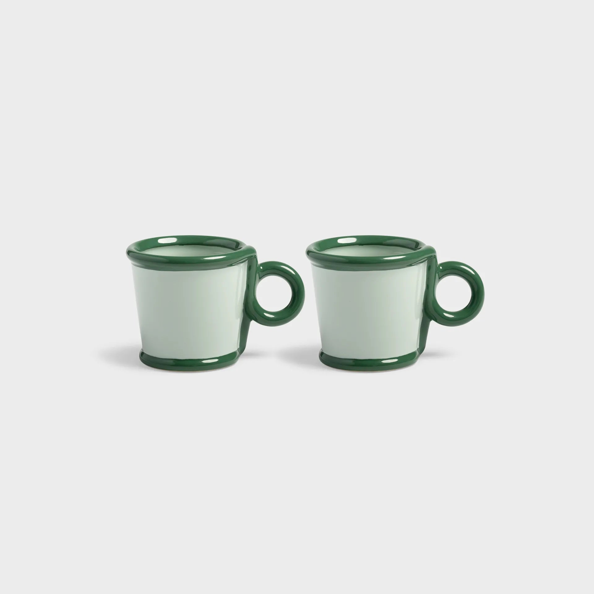 KLEVERING-Mug loop small green set of 2