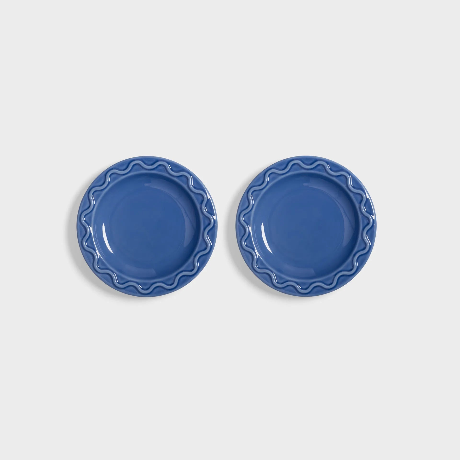 KLEVERING-Plate mochi blue small set of 2