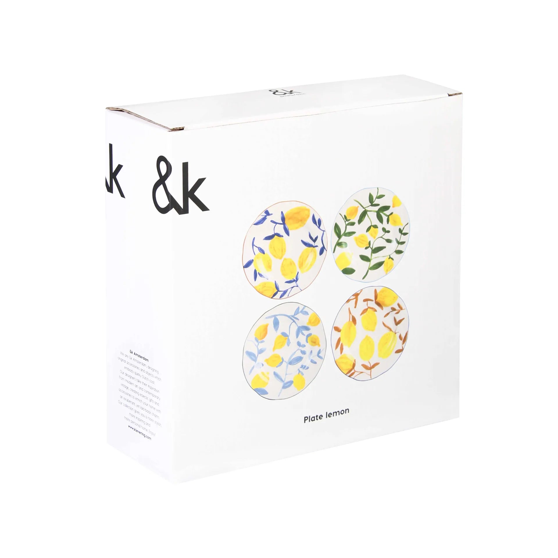 KLEVERING-Plate lemon twig set of 4