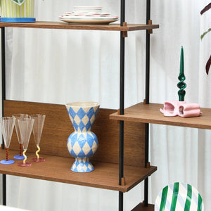 KLEVERING-Vase rhombic blue