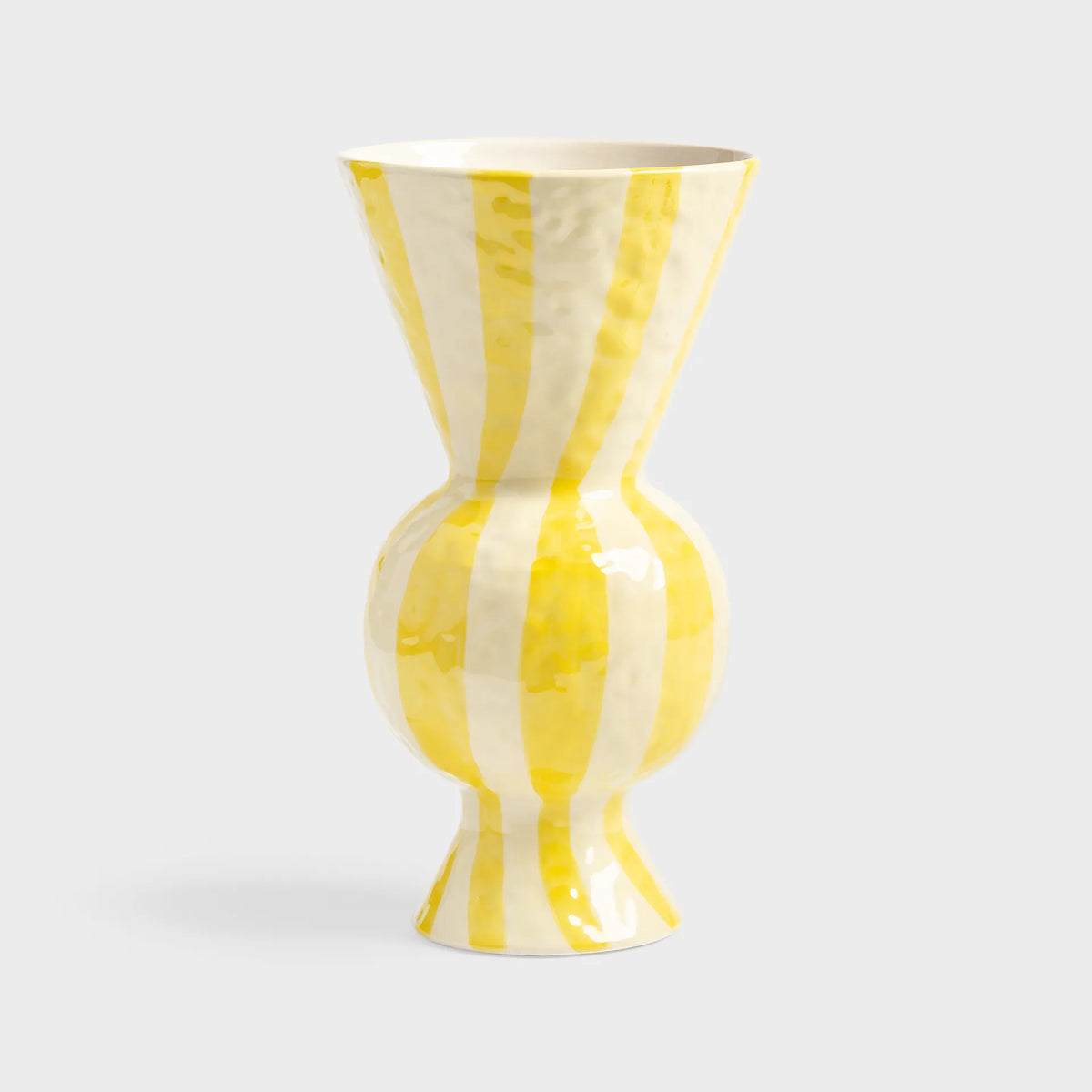 KLEVERING-Vase rhombic yellow