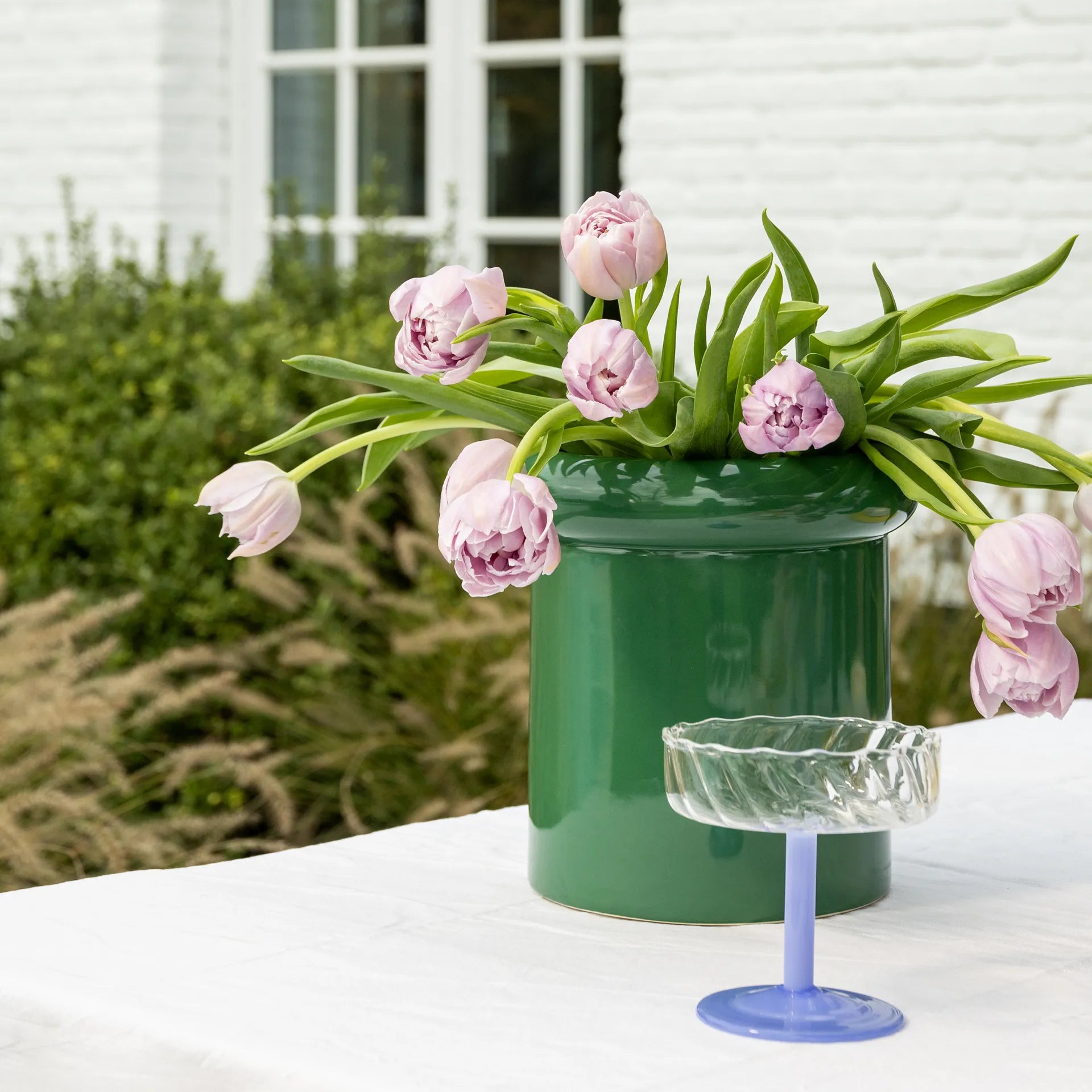 KLEVERING-Vase turban green