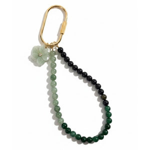 Gemstone Key Ring - Loop Green