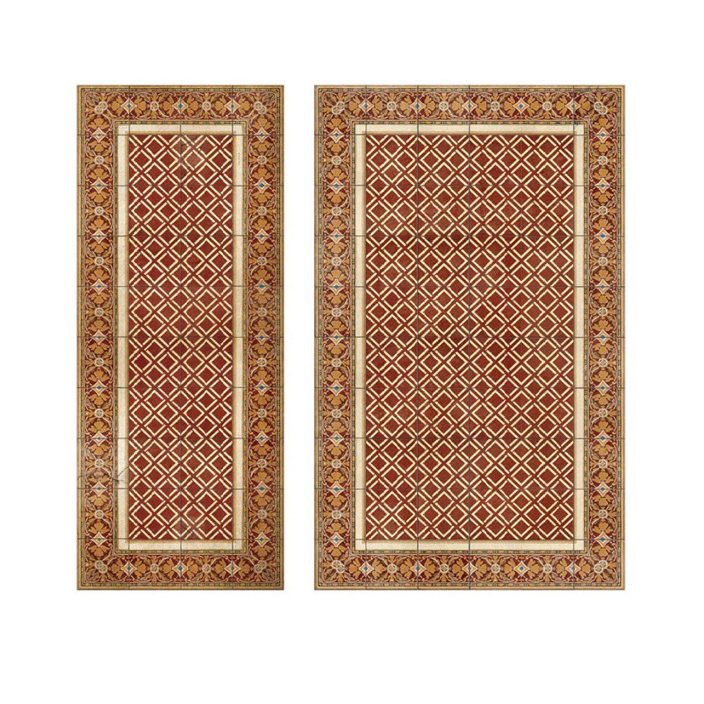 BEIJA FLOR- NICOLA RED Vinyl Rug