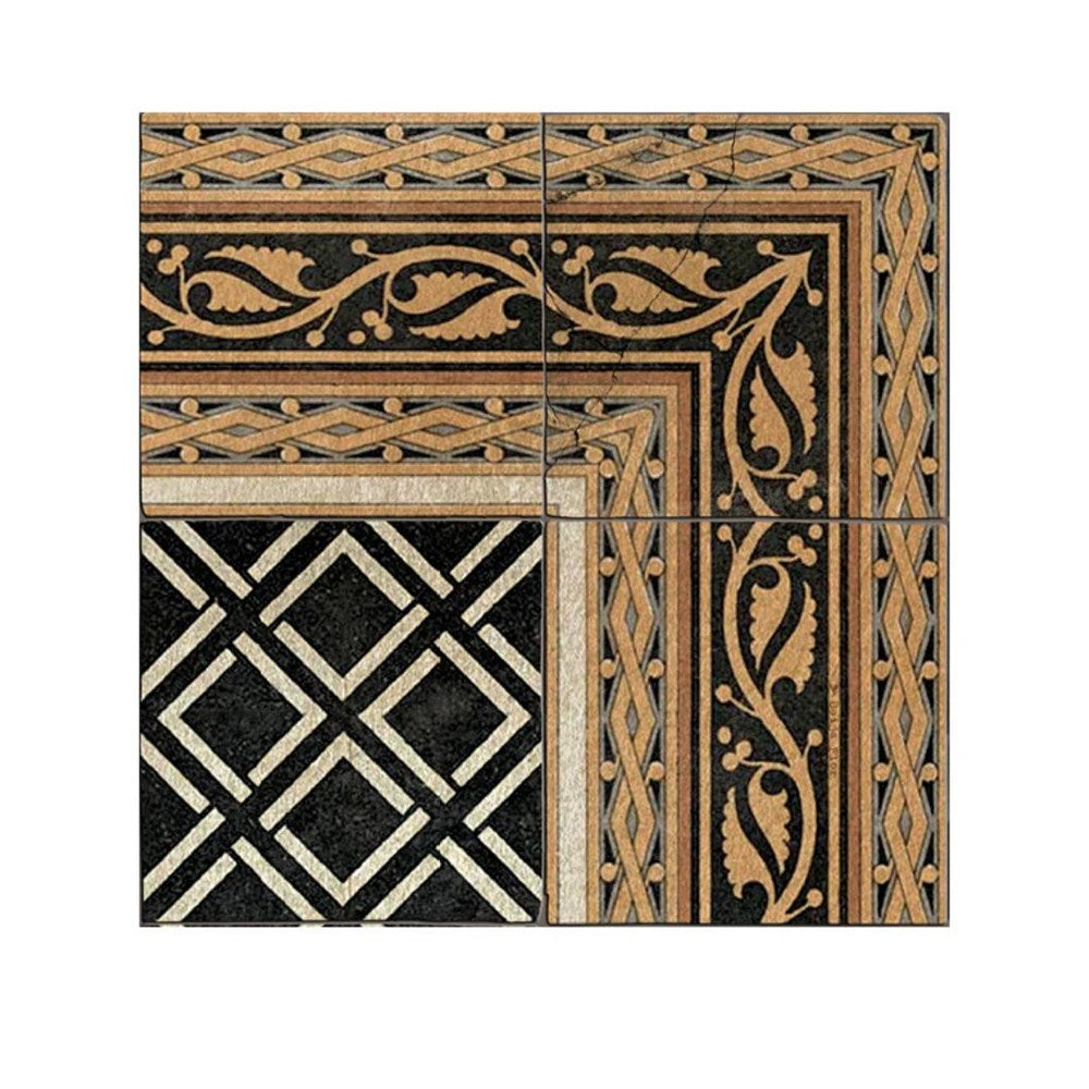 BEIJA FLOR- NICOLA BLACK Vinyl Rug