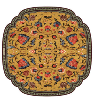 BEIJA FLOR- BOHEMIAN GARDEN GOLD Cutout Placemat