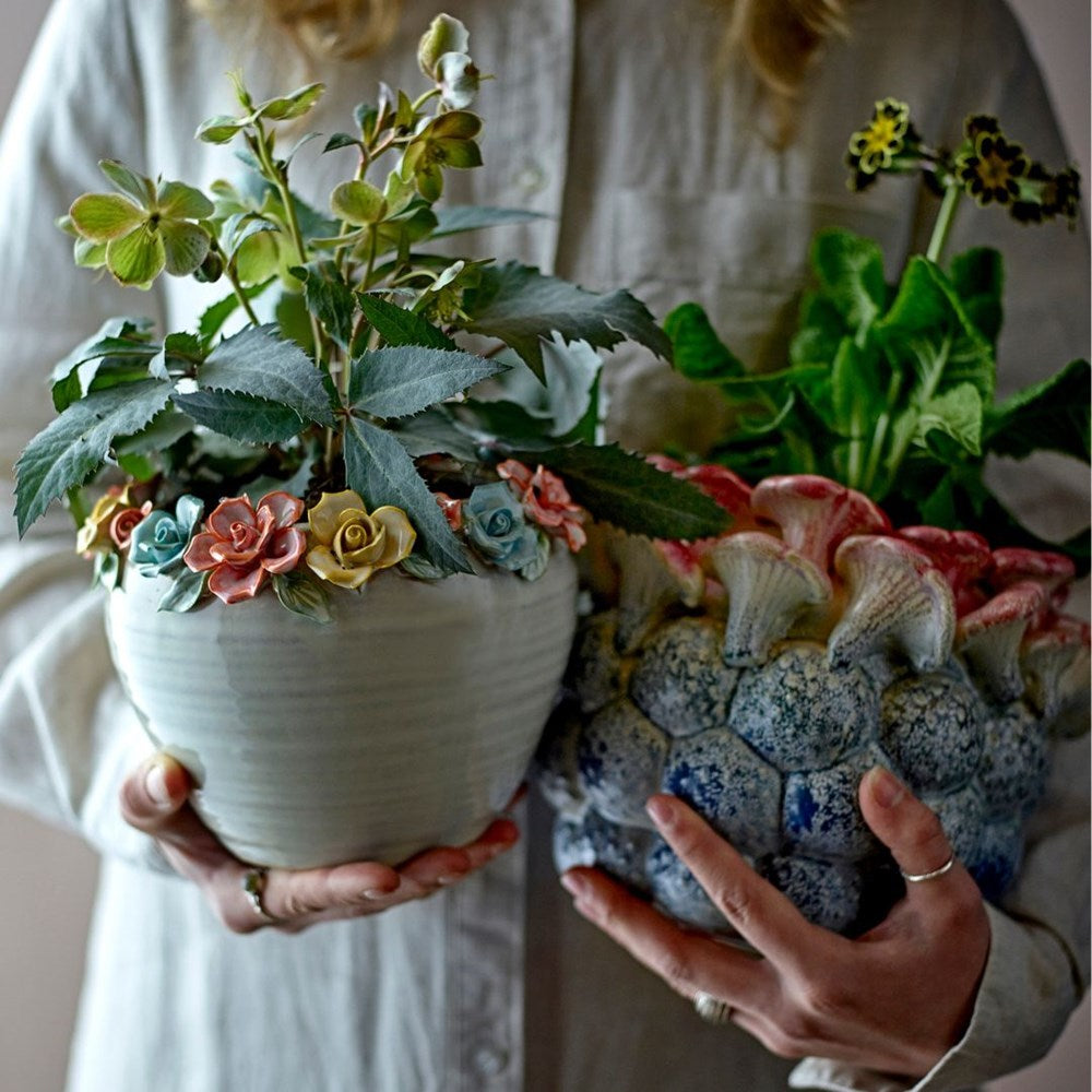 BLOOMINGVILLE-Eanna Flowerpot, Rose, Stoneware