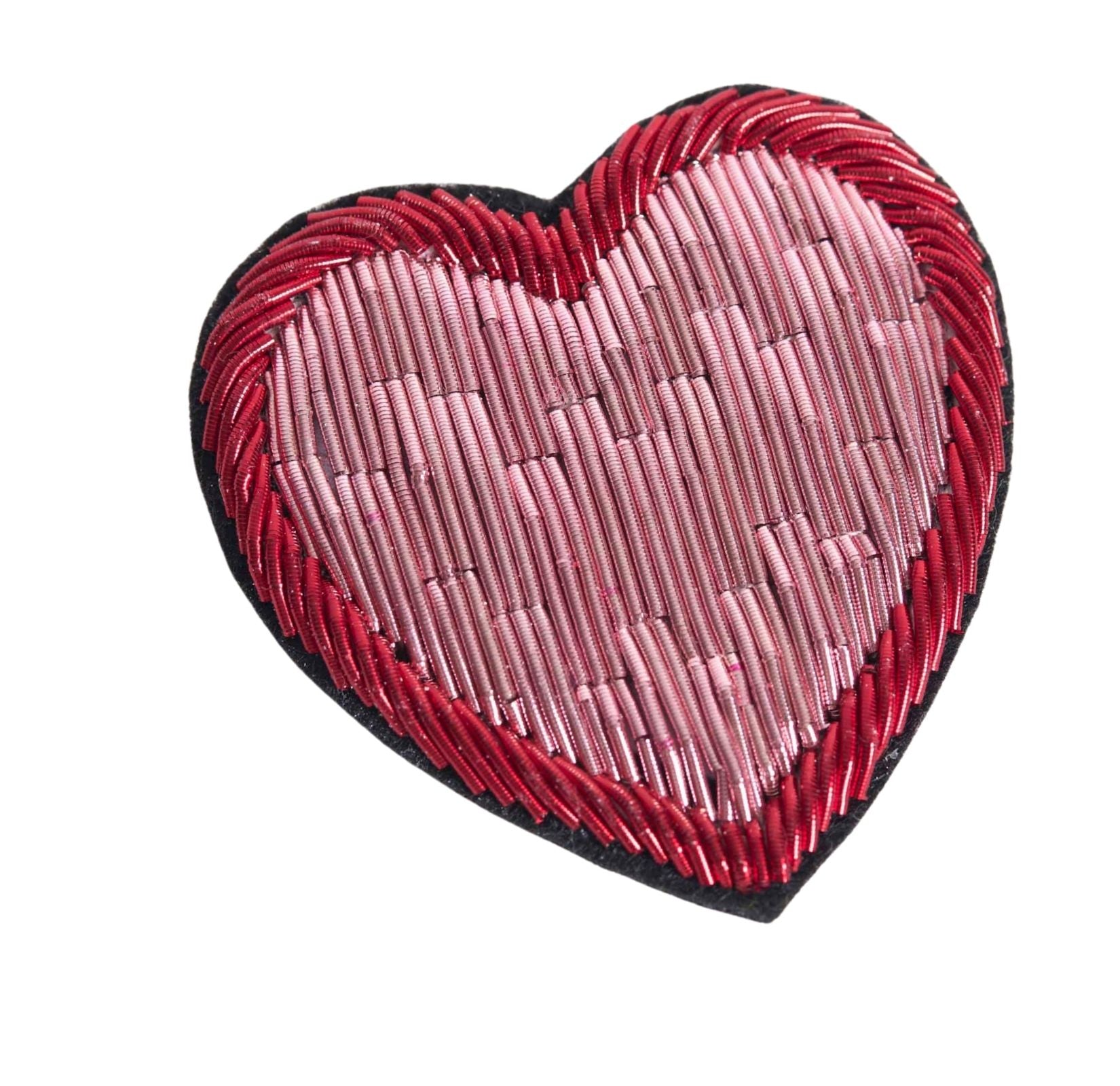 Brooch - Pink Red Heart