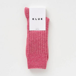 KLUE silk and wool socks Dust Star Rosewood