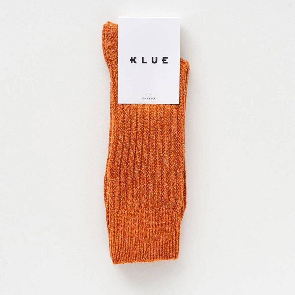 KLUE silk and wool socks Dust Star Rust
