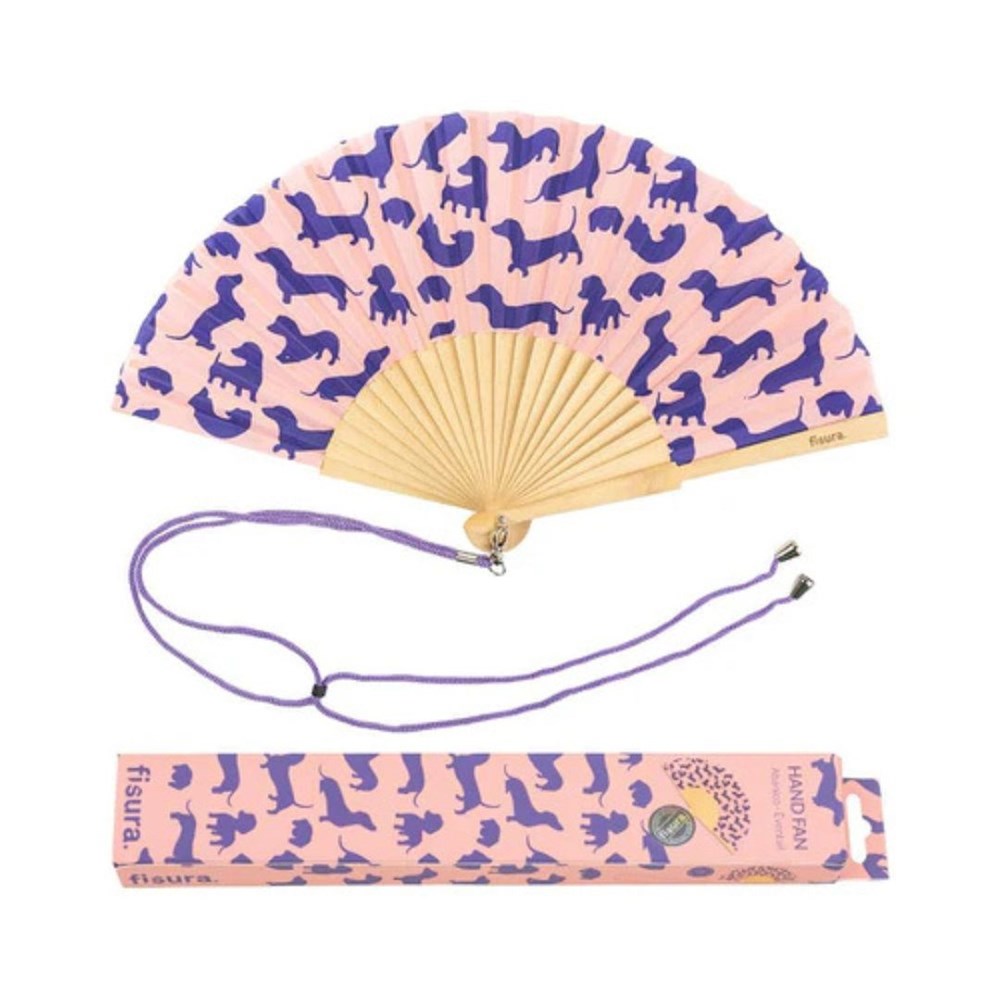 Hand Fan w/Gift Box "Sausage Dog"