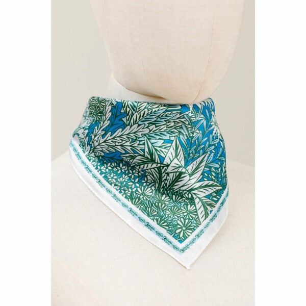 Silk Scarf Elsa Panther Blue Jean- 50X50 CM