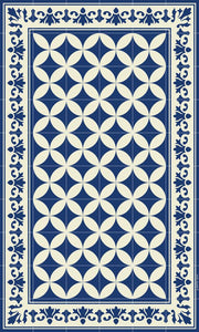 BEIJA FLOR Vinyl Rug - Sofi Blue