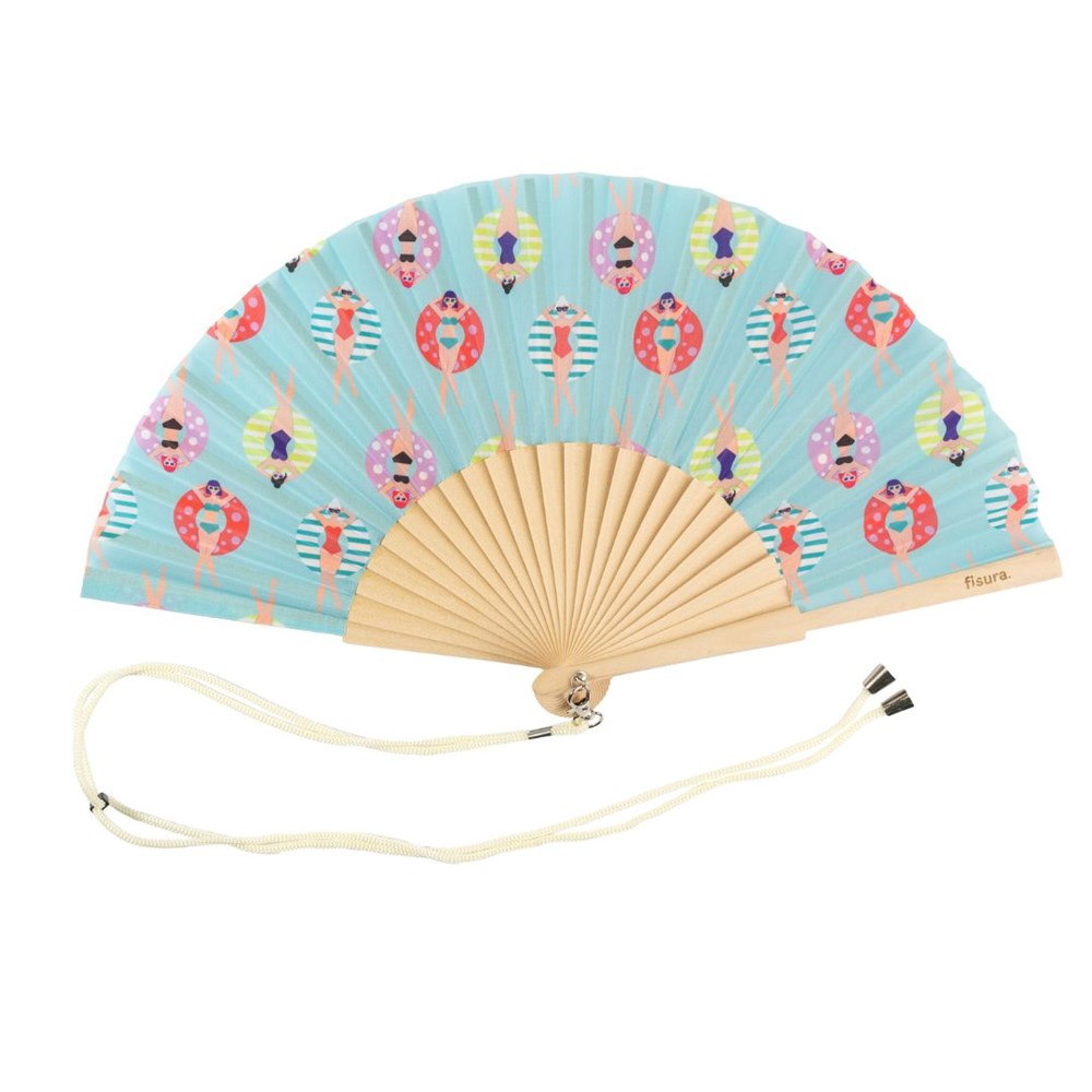 Hand Fan w/Gift Box 'Swimmers'