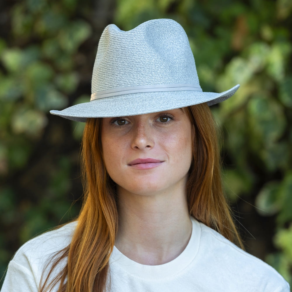 TRAVAUX EN COURS Borsalino Summer Hat - Light Grey