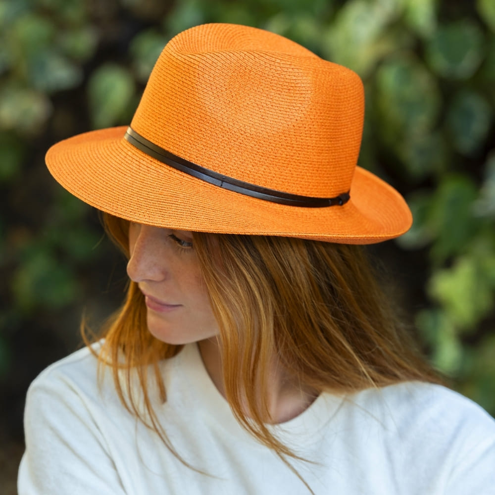 TRAVAUX EN COURS Borsalino Summer Hat - Clementine